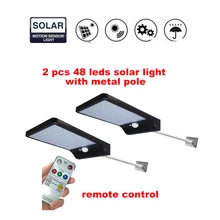 2/4pcs LEDs Solar Powered Lights Wireless Motion Sensor lamp Security Outdoor Waterproof Wall Spotlights Garden Street Path ligh