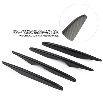 

4PCS Carbon Fiber Fog Light Strips Trim Car Exterior Decorative Accessory Fit For Mercedes Benz GLC-Class X253 2016-2018