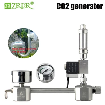 ZRDR Aquarium DIY CO2 generator system kit CO2 generator, bubble counter diffuser with solenoid valve, for aquatic plants solenoid 307 1356 for 1502 12v for onan generator