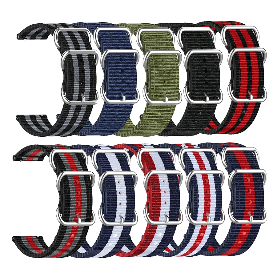 

20mm Nylon Watchband Strap for Garmin Venu/GarminMove 3 Luxe Style/Vivoactive 3 Smart Watch Bracelet Sport Wristband Correa