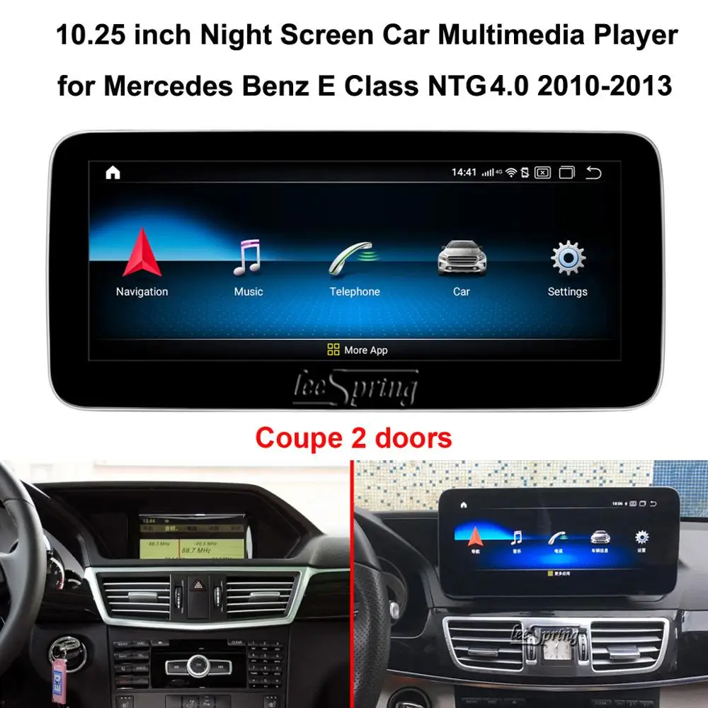 10,25 дюймов Android 9,0 автомобильный мультимедийный плеер для Mercedes Benz E-Class Coupe(2 двери) W212 NTG4.0 2010-2013 gps навигация