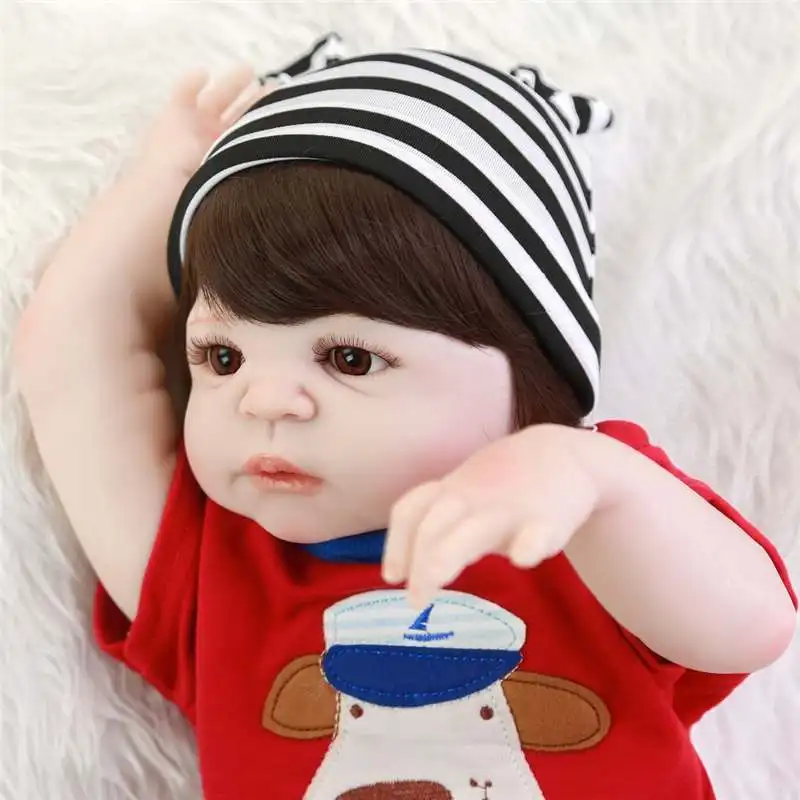KEIUMI куклы Reborn Baby Toy 23 ''57 см полный силиконовый корпус виниловая Реалистичная Детская кукла мальчик игрушка в Sao Paulo дети подарок на день рождения