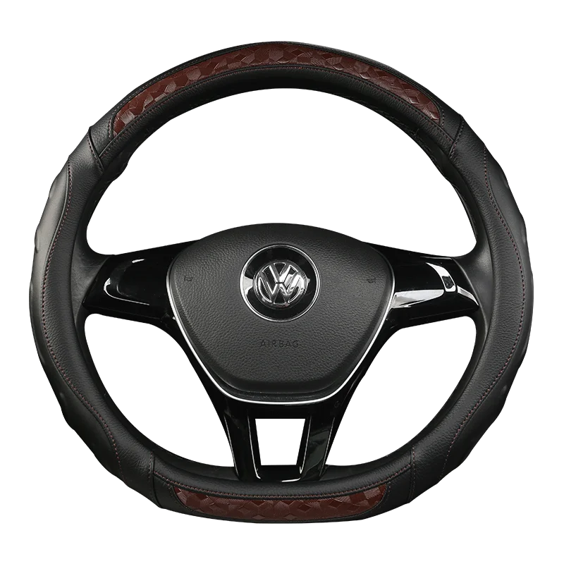 Углеродное волокно, кожаный чехол на руль, сшитый вручную автомобиль для старых peugeot 408 peugeot 308 - Color Name: 19003-D