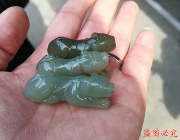 

Natural hetian green jade pendant hollow hand carved jade bamboo pendants women men jadeite jade necklace fine jade jewelry