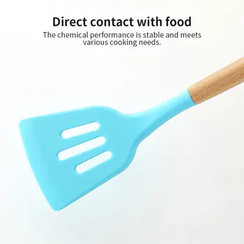 

Egg Beater Silicone Practical Food Grade Slotted Turner Durable 12pcs/Lot