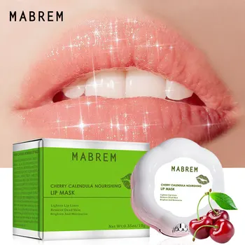 

Lip Mask Night Sleep Maintenance Moisturizing Lips Balm Cherry Flavor Nourish Relieve Dryness Protect Lips Care Mask 10g TSLM1