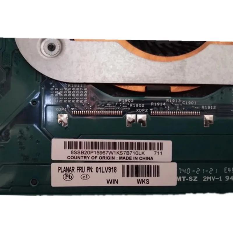 Lenovo Thinkpad X1C X1 Carbon 4th Gen I7-6600U RMA 8G материнская плата для ноутбука FRU 01LV918 01LV919 01LV920 протестирована ОК