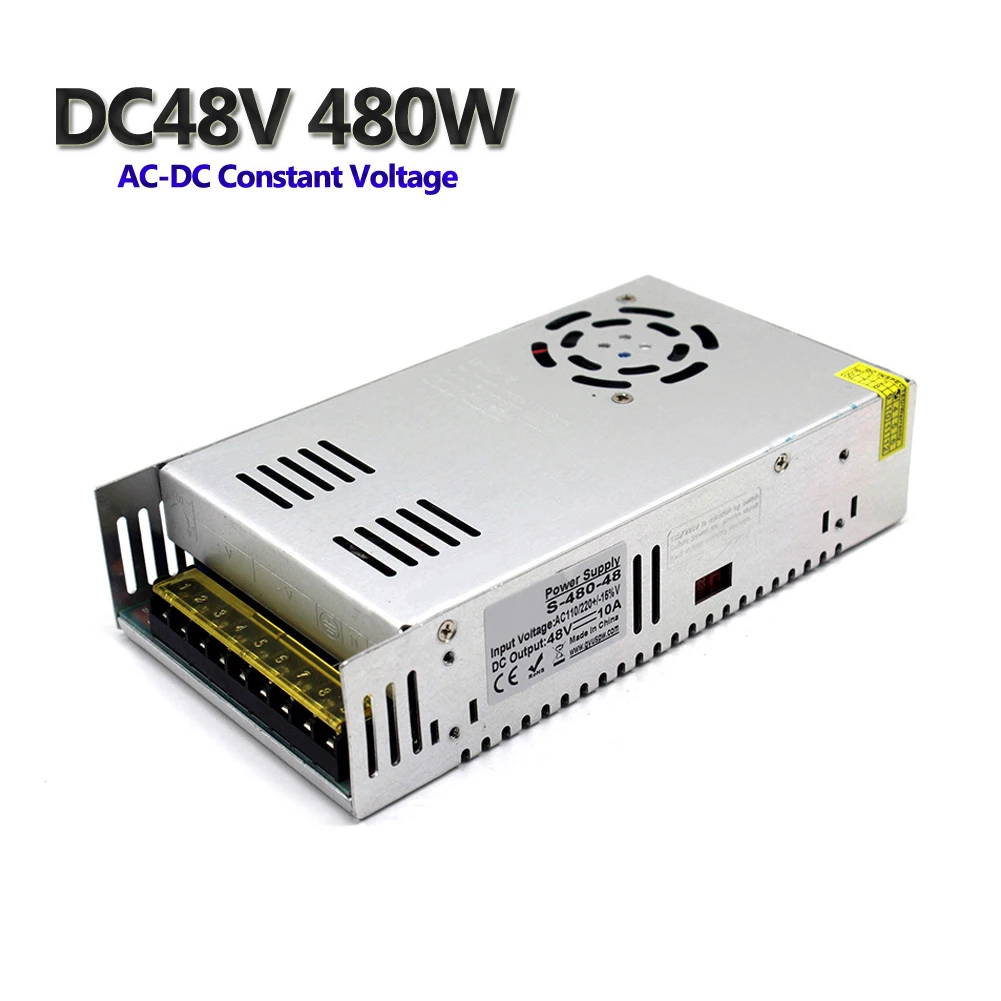 DC48V 200V 360V 480W 500W 600W до 4.2A 7.5A 10A 10.4A 12.5A импульсный источник питания трансформатор Импульсный источник Мощность - Питание: 10A 480W
