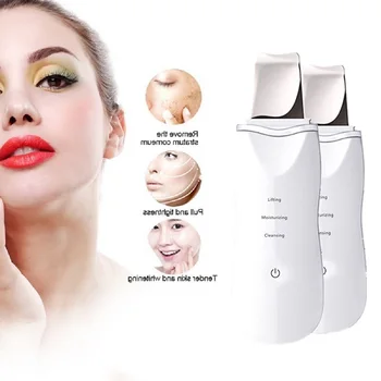 

Ultrasonic Deep Face Cleaning Machine Skin Scrubber Remove Dirt Blackhead Reduce Wrinkles Spots USB Rechargeable Skin Care Tool