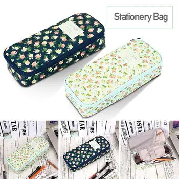 

Pencil Bag Protection Gifts Stationery Student Furl Polyester Colorful Simple Pencil Case Supplies School Storage Pen Box