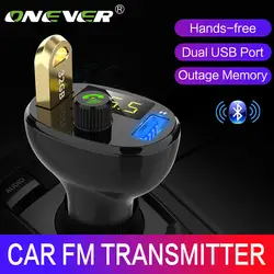 Предохранение от onver Bluetooth FM передатчик MP3 плеер быстрая Зарядное устройство 3,0 FM модулятор звонки Handsfree, автомобильный набор, свободные