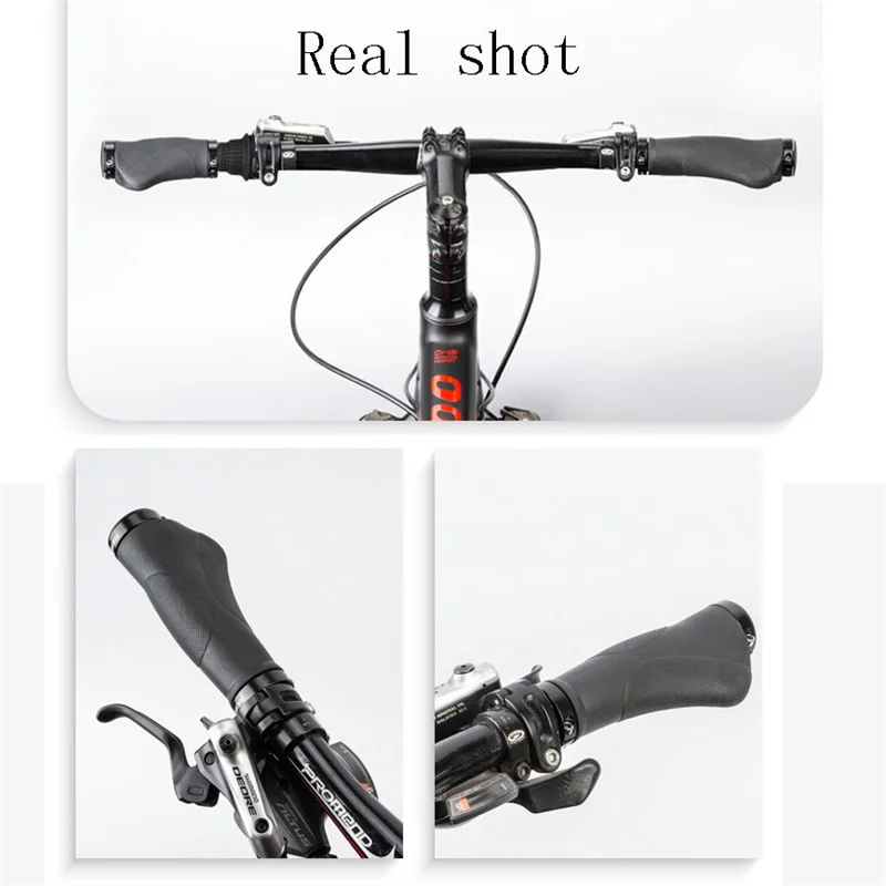 Poignées De Guidon Vélo En Cuir PU Marron - Double Verrouillage, Ergonomiques, Lot De 2