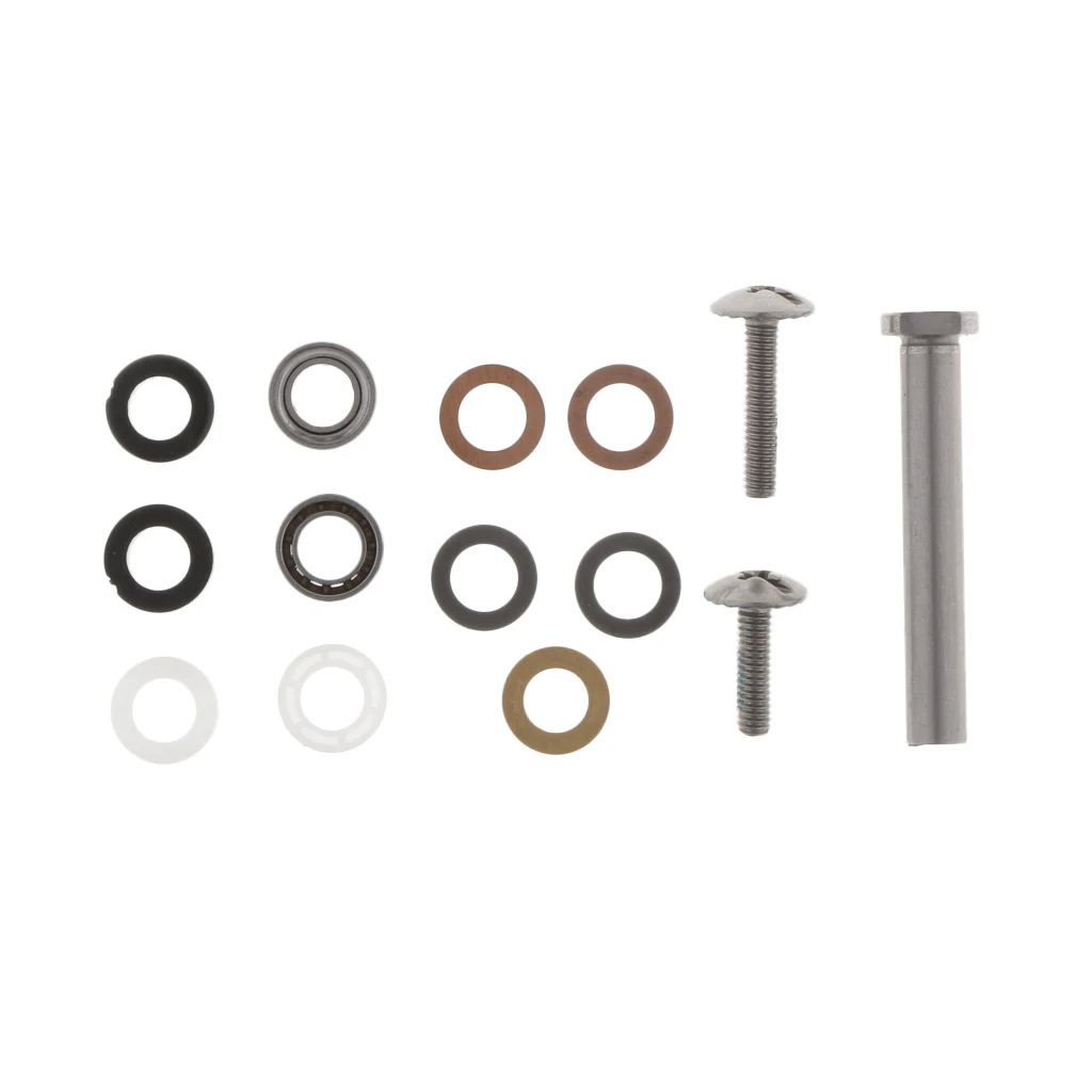 4 x 7mm Fishing Reel Handle Knob Component Parts with Bearings, Washers, Screws