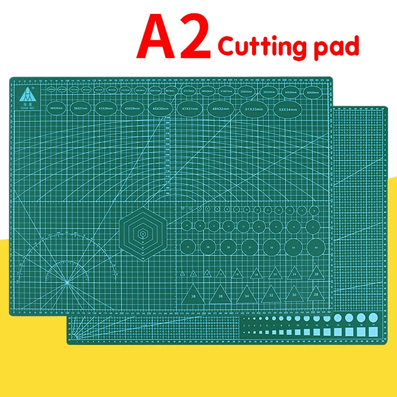 A2 Cutting Mat 45cm X 60cm 3mm With Metric Printed Grid Lines to