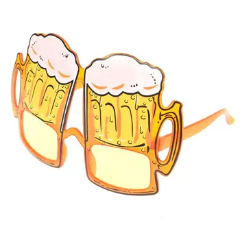 

New Hawaiian Beach Sunglasses High Quality Yellow Beer Glasses Goggles Funny Halloween Gift Fashion Beer Festival
