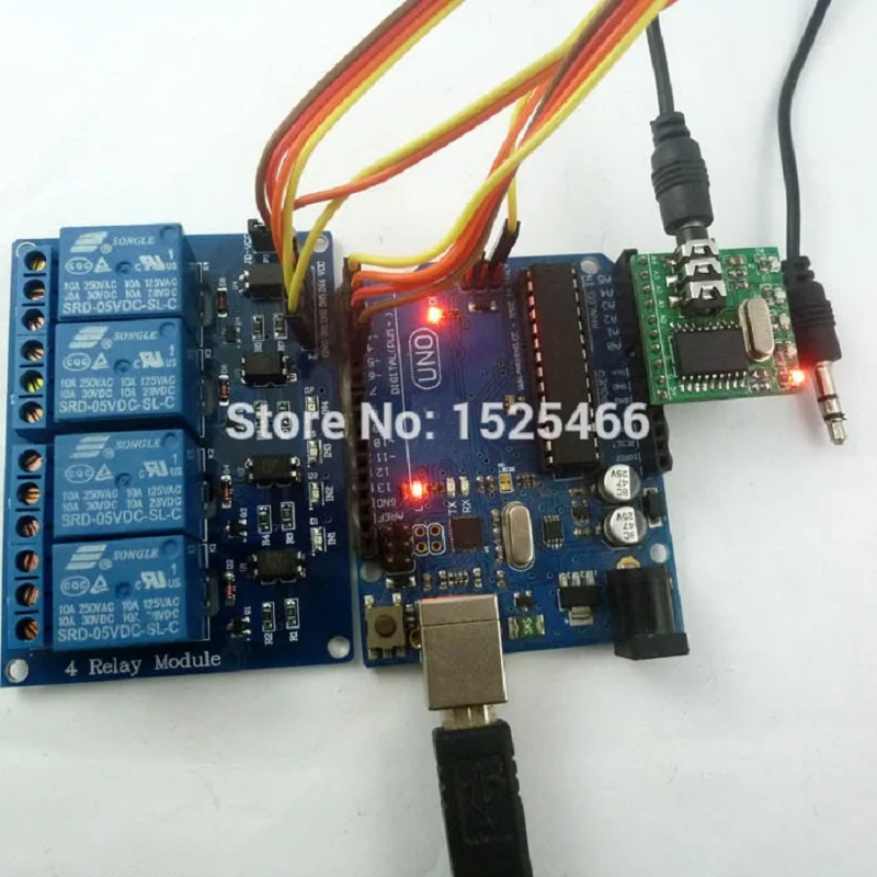 Комплект звукового дистанционного реле CE005 * 1 + YC064 DTMF декодер голоса для телефона