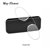 Mai fleur Portable mince Pince-Nez pince-nez lunettes de lecture ultra-léger Mini SOS lunettes de Prescription sans jambes pour hommes et femmes ► Photo 1/6