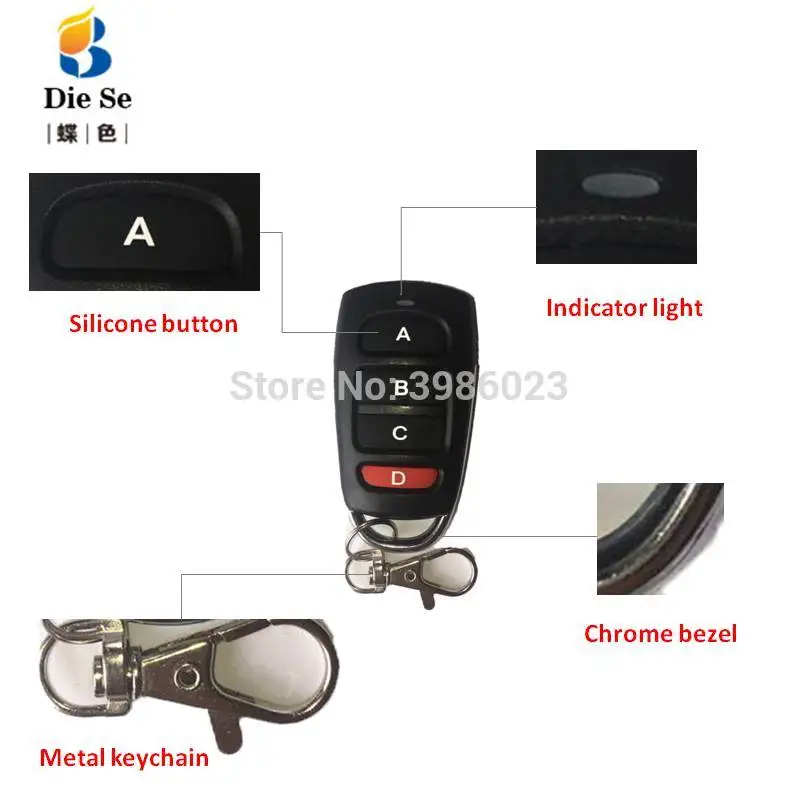 Универсальный беспроводной пульт дистанционного управления для ворот гаража 433