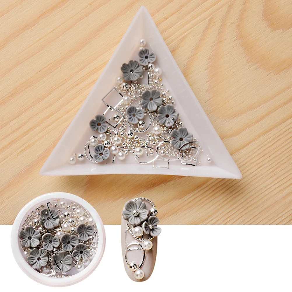 Цветок в виде ракушки Стразы декоративный камень для ногтей нерегулярные 3D дизайн ногтей ювелирные изделия из бисера DIY Маникюр украшения