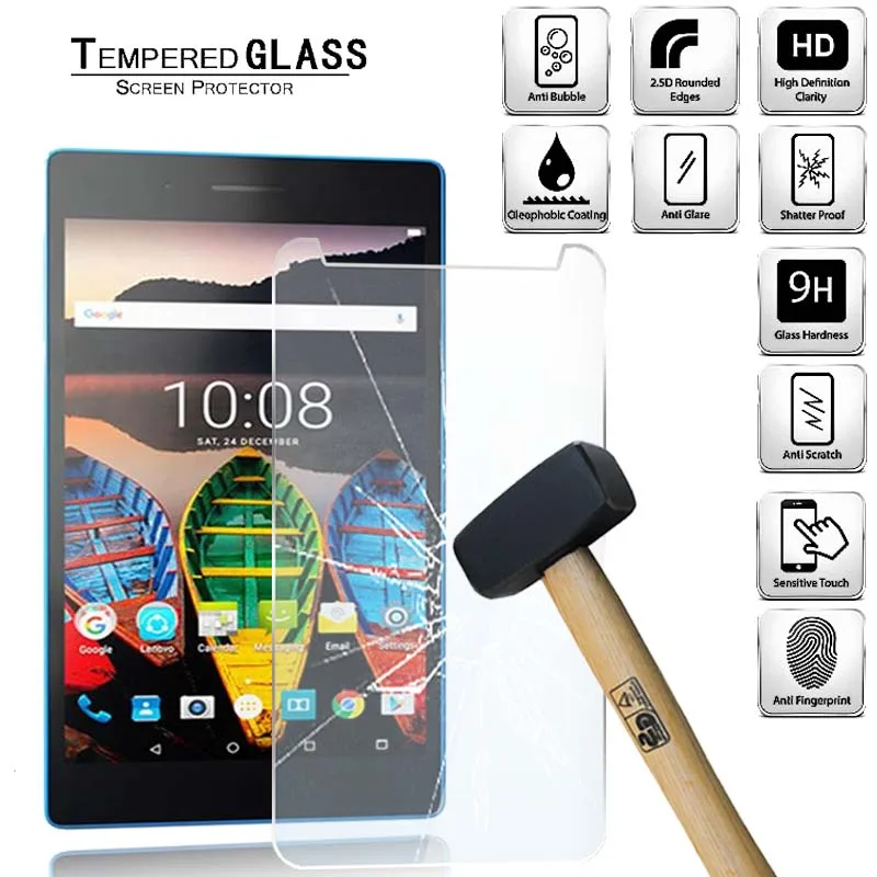 

Tablet Tempered Glass Screen Protector Cover for Lenovo Tab3 7 LTE HD Eye Protection Anti-Fingerprint Tempered Film