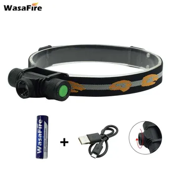

Zoomable Headlamp 5000 Lumen L2 LED Headlight 5 Modes Rotate Head Lamp with 18650 Battery+USB Cable for Camping Hunting