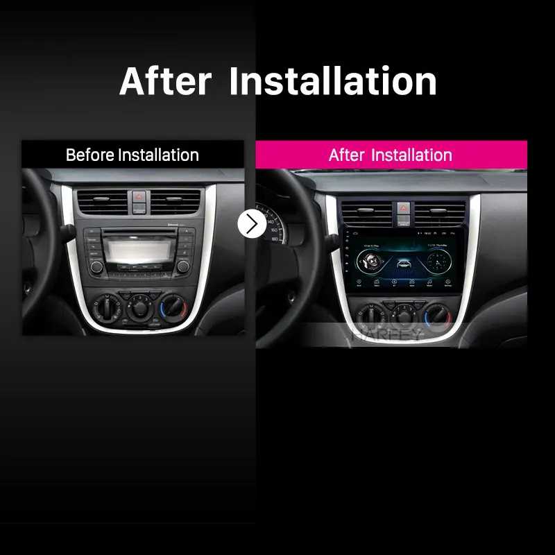 Harfey Автомобильный gps радио плеер Android 8 1 Navi 9 "стерео для Suzuki Celerio 2015 2018 головное