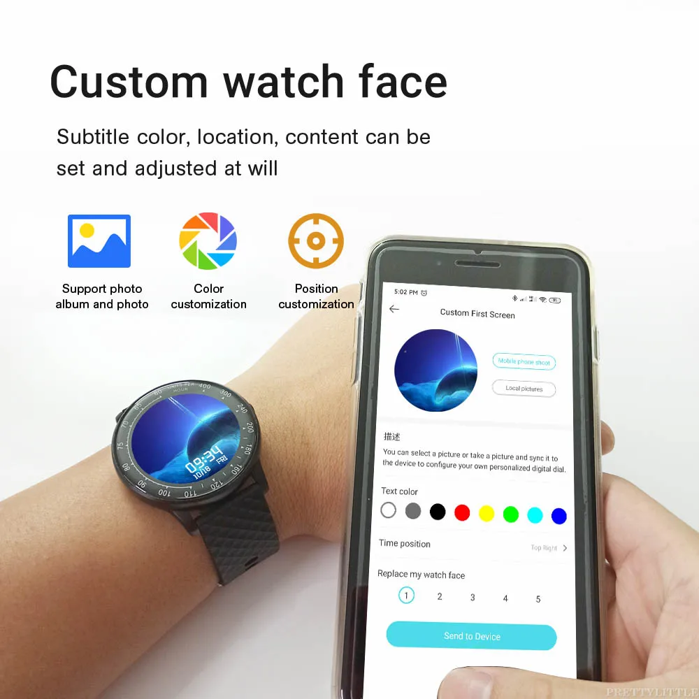 Inteligente para Mulheres dos Homens Smartver para Android Rastreador de Fitness Ip68 à Prova Personalizado Dial Relógio Ciclo Menstrual 1.3 Polegada Dip68 Água Ios Telefone 2021 6 à prova dip68 água smartwatch para android