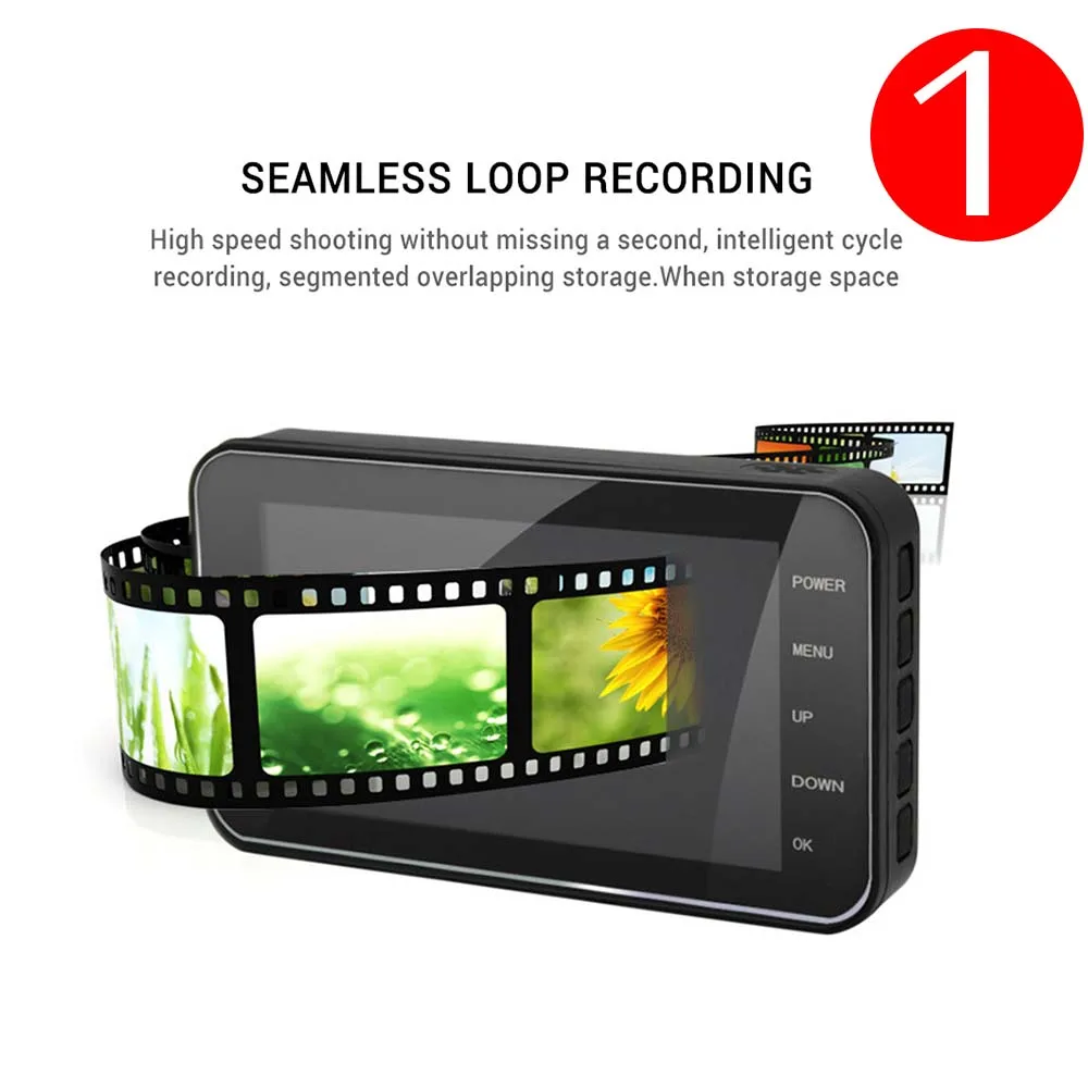 

Automobile Data Recorder Motorcycle WiFi HD Camera 1080P GPS Dual DVR With Dual Front Rear Recorder Electronic Motorcycle