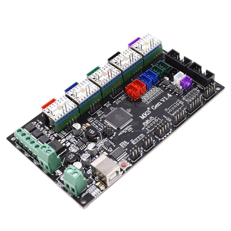 Материнская плата для 3d принтера MKS GEN V1.4 плата управления совместима с Ramps1.4+ TMC2209 V1.2x5 Драйвер+ TFT дисплей