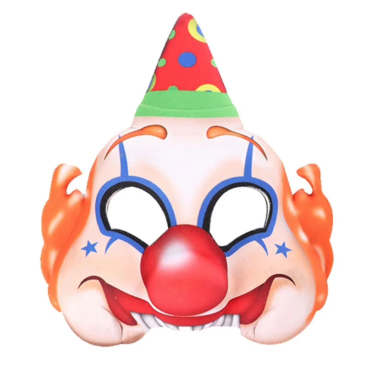 

Clown Mask Halloween European and American Atmosphere Dress up Cosuka Performance Props Decorative Mask