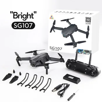 

SG107 4K HD Dual Camera Foldable Drone Gesture Sensing Aircraft - 4K Optical Flow Version (Carrying Case/Graphic Carton)
