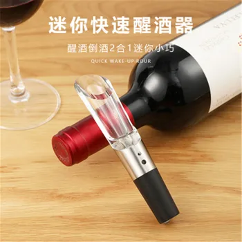 

Mini Wine Decanter Portable Quik Wine Aerator Acrylic Wine Pourer Home Bar Office Fast Red Wine Decanter for Family Party