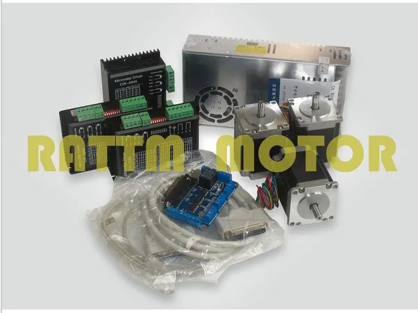 3 axis CNC controller kit 3 NEMA23 270 oz-in stepp...