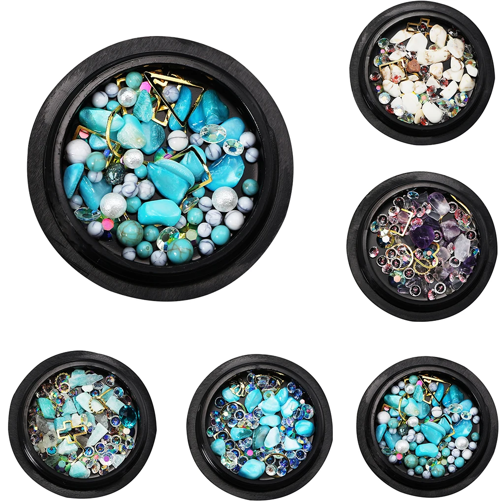 BGVfiveMulti Types 3D Crystal Acrylic Rhinestones Glitter Nail Sticker Jewelry Manicure Sticker Tips Decor