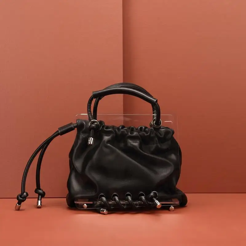 

Song Zuer with the package small design 2019 new acrylic transparent package full landscape shoulder bag female