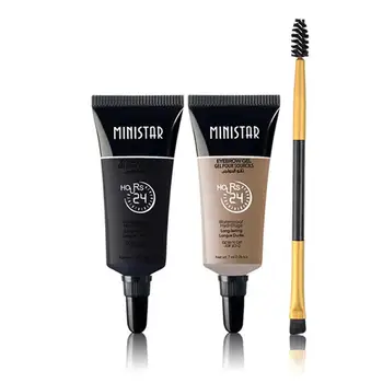 

Natural Eyebrow Pomade Gel Enhancer Brown Black Nude Eyebrows Paint Waterproof Makeup Tint Set Henna With Eyebrow Mascara B F0O3