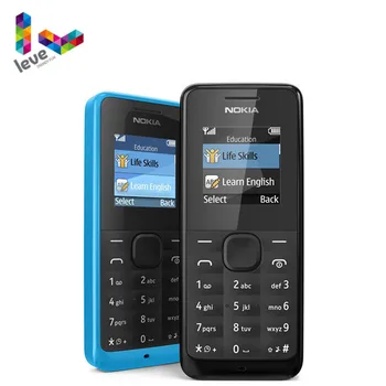 ノキア 105 シングル & デュアル sim バージョン電話 gsm サポートヘブライ語アラビア語ロシア語キーボード使用ロック解除携帯電話