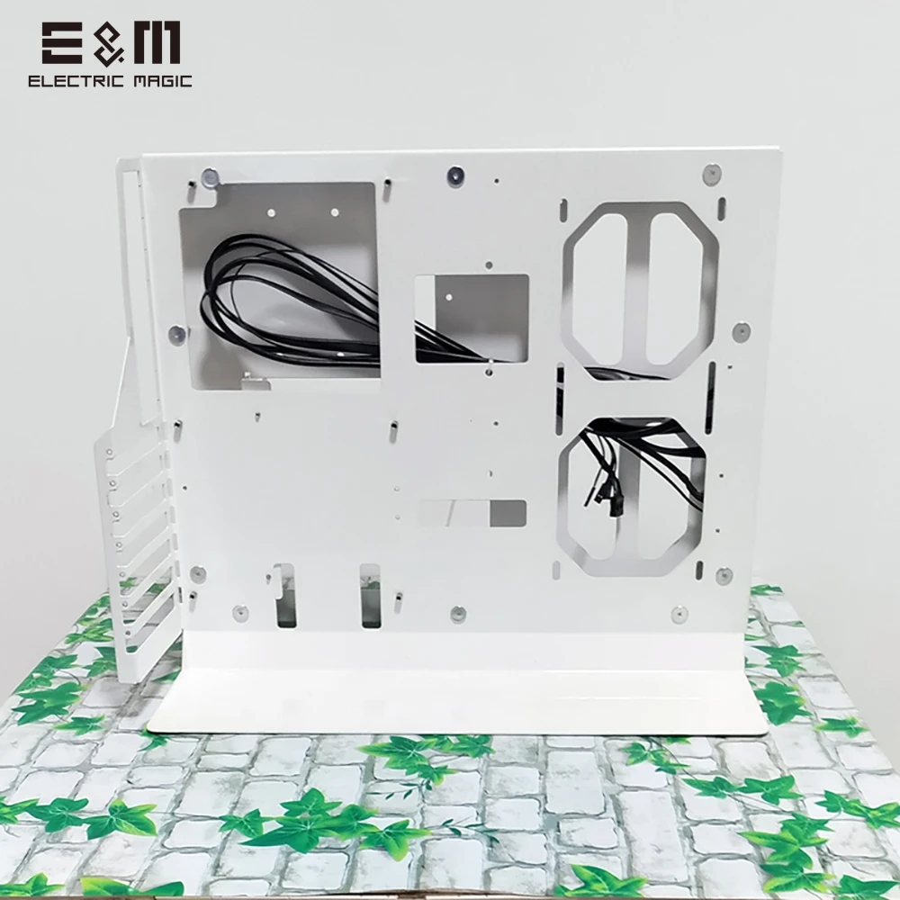 N2 USB2.0x2 MATX ATX PC открытая рамка тестовая скамья Chassic воздушный чехол сплав кронштейн игры гик для HDD SSD видеокарта вентилятор водяного охлаждения - Цвет: N2 USB2.0x2
