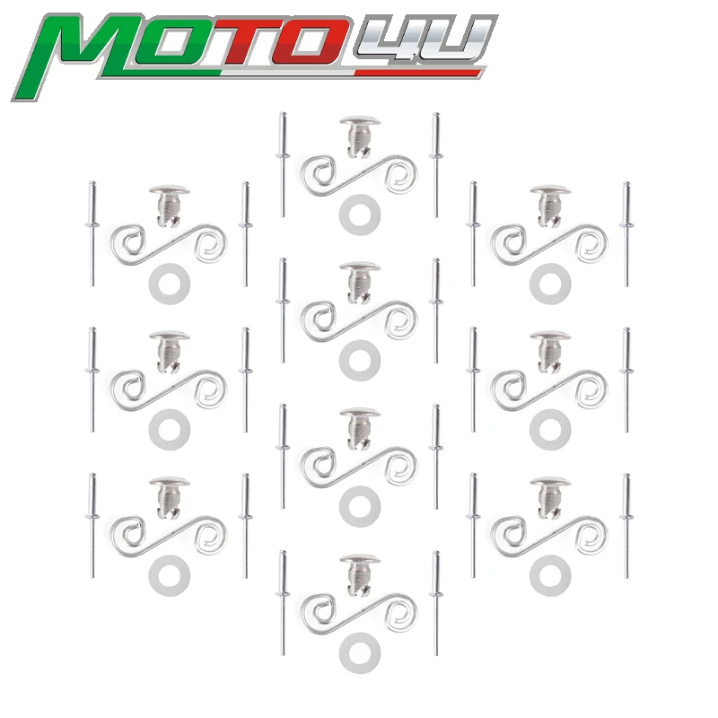 For Honda CBR600 CBR900RR CBR1000 10 Set Universal Fairing Fastener Race Quick Release Springs Retaining washers | Автомобили и