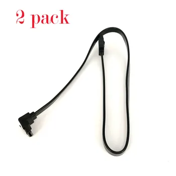 

2Pcs SATA 3.0 III SATA3 6Gb / s SSD Hard Drive Data Direct / Right Angle Cable