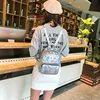 Women School Shiny Laser Mini Travel Student Cute Ladies Leather Hologram Backpacks Silver Small Holographic Backpack 362 ► Photo 2/6