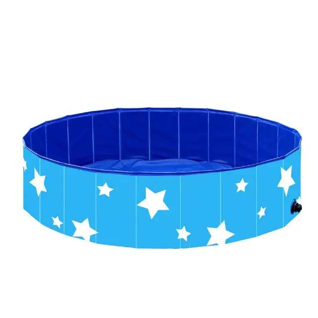 Silicone Foldable PVC Baby Take a bath Bathtub Non-Slip Foot Bath Bucket Folding Portable Pet Dog Cat Bathtub Bathroom Bath Pool 1