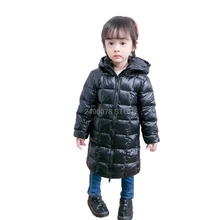 Зимняя плотная теплая куртка с натуральным пером из белого утиного пуха для мальчиков и девочек; Водонепроницаемая зимняя куртка; детская ветрозащитная куртка; детский плащ-дождевик для школы