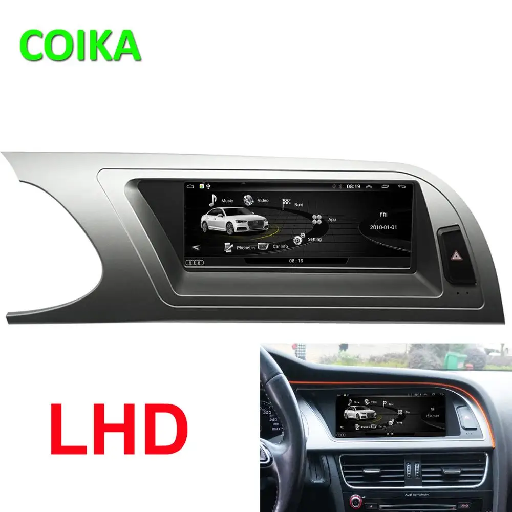 

COIKA 8.8" Android 9.0 System Car GPS Navi Recorder For Audi A4 B8 09-16 IPS Touch Screen 2+32GB RAM WIFI Google SWC BT Video