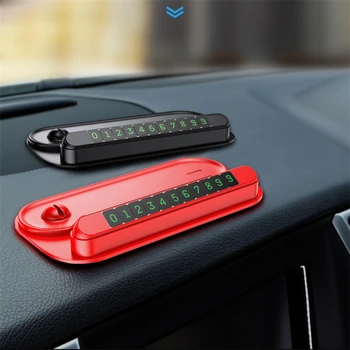 

Multifunctional Non-Slip Mat Silicone Mount Phone Holder Pad Temporary Parking Number For Mobile Stand Bracket