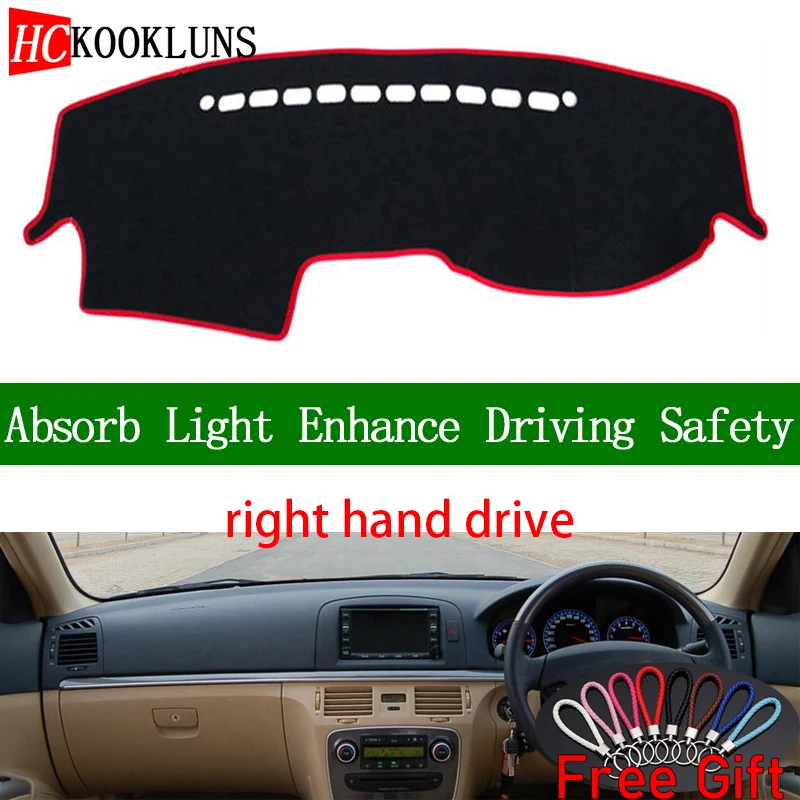 

For Hyundai Sonata EF 2005 2006 Right Hand Drive Dashboard Cover Car Stickers Sun Shade Dash Mat Carpet Interior Accessories