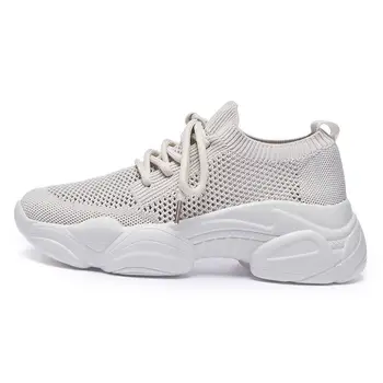 

AIBA 2020 New Breathable Mesh Platform women's Shoes summer casual knitted sneakers comfortable shoes