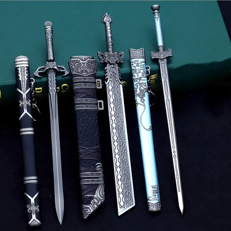 Katana Alloy Animation Weapon Drama Chen Qinggui Flute Keychain Office Decoration Role-Playing No Edged Outdoor Model | Дом и сад