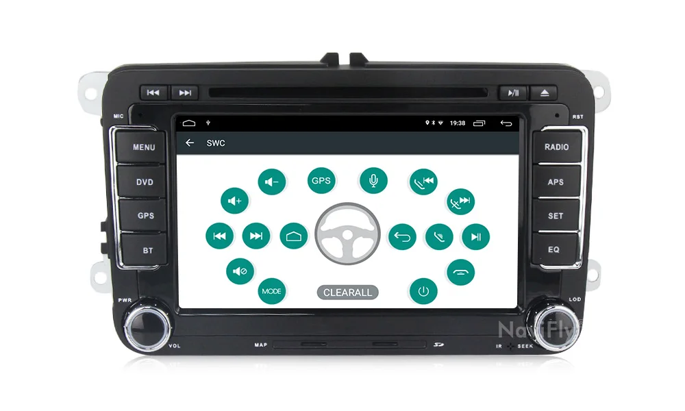 7 ''сенсорный экран автомобильный мультимедийный gps плеер для VW Golf6 Golf5 Passat b7 cc b6 сиденье Skoda Автомагнитола bt RDS
