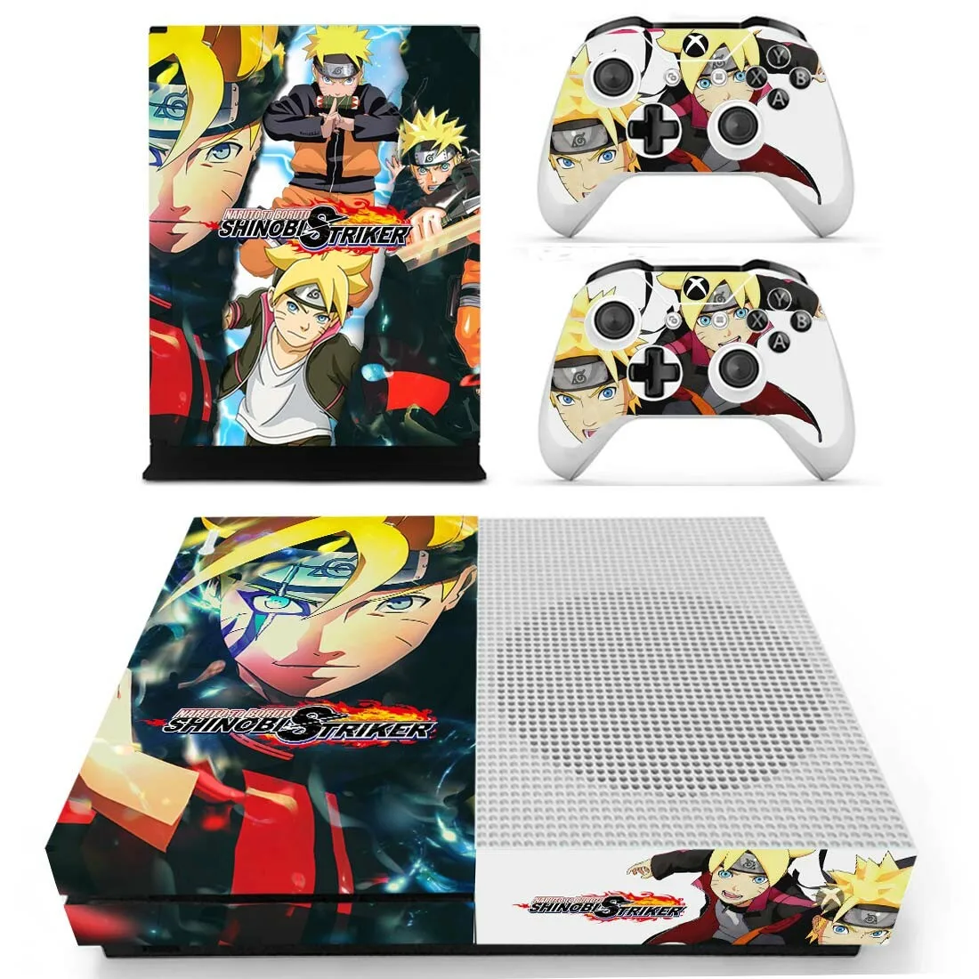 Наруто для Boruto Shinobi Striker наклейка s для Xbox One S Виниловая наклейка для Xbox one Slim консоль и два контроллера Скины